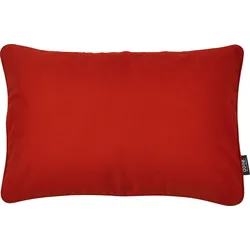 Dekokissen DONE. "Uni", rot (blutrot, unifarben), B:40cm L:60cm, Baumwolle, Dekokissen_Sitzkissen_Kissenhüllen, unifarben, Reißverschluss, Kissenhüle ohne Füllung, 1 Stück