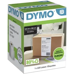 DYMO® Original Etikett für LabelWriterTM, Versandaufkleber - weiss -  permanent, 1 x 220 Etiketten, für LW 4XL & 5XL