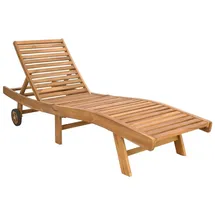 vidaXL Sonnenliege 1 St. klappbar 200 x 60 x 30 cm Braun