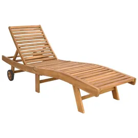 vidaXL Sonnenliege 1 St. klappbar 200 x 60 x 30 cm Braun