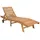 vidaXL Sonnenliege 1 St. klappbar 200 x 60 x 30 cm Braun