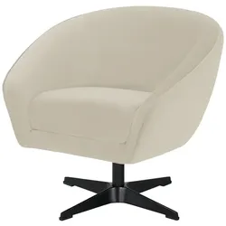 Twist Drehsessel  Roma Mikrofaser ¦ beige ¦ Maße (cm): B: 80 H: 75 T: 80.0