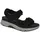 Gabor Damen Trekking Sandalen, Frauen Sandalen,g-weite,glatt-leder,antikrosa,silbrt,casual,fashion,metallic,effekt,elegant,schwarz,40.5 EU / 7 UK - 40.5 EU