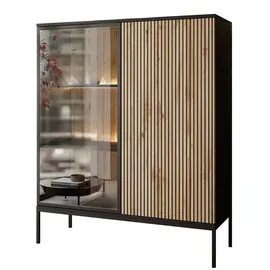 lookway Vitrine ECLIPSE WT104 104 x 126 x 39 cm Schwarz