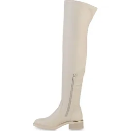 VAN HILL Damen Leicht Gefütterte Overknees Stiefel Schuhe 840778, Farbe: Beige, Größe: 36 - Beige - 36