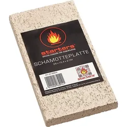 Schamotteplatte, 30mm stark, 290 x 140 mm