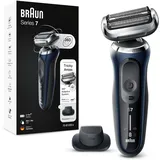 Braun Series 7 Rasierer Herren mit 360° Anpassung, Elektrorasierer & Präzisionstrimmer, AutoSense, Wet & Dry, EasyClick Funktion, 70-B1200s, Blau