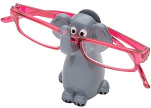 Produktbild WEDO Brillenhalter Elefant grau Polyresin 5,0 x 6,10 x 9,3 cm