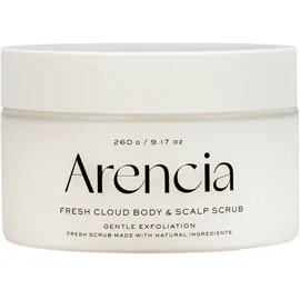 ARENCIA Fresh Cloud White Tea & Neroli sanftes Peeling Für Körper und Haar 260 g