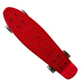 MASTER Kunststoff-Board mit Leuchtrollen Mini Cruiser, Rot, One Size