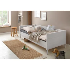 OTTO home Jugendbett Ellen 97 x 209 cm Kiefer massiv weiß