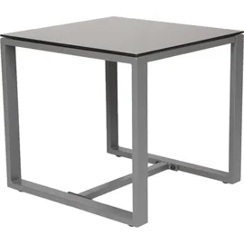 Svita LOIS L Poly Rattan Sitzgruppe Gartenmöbel Garnitur Tisch Sessel Set Grau