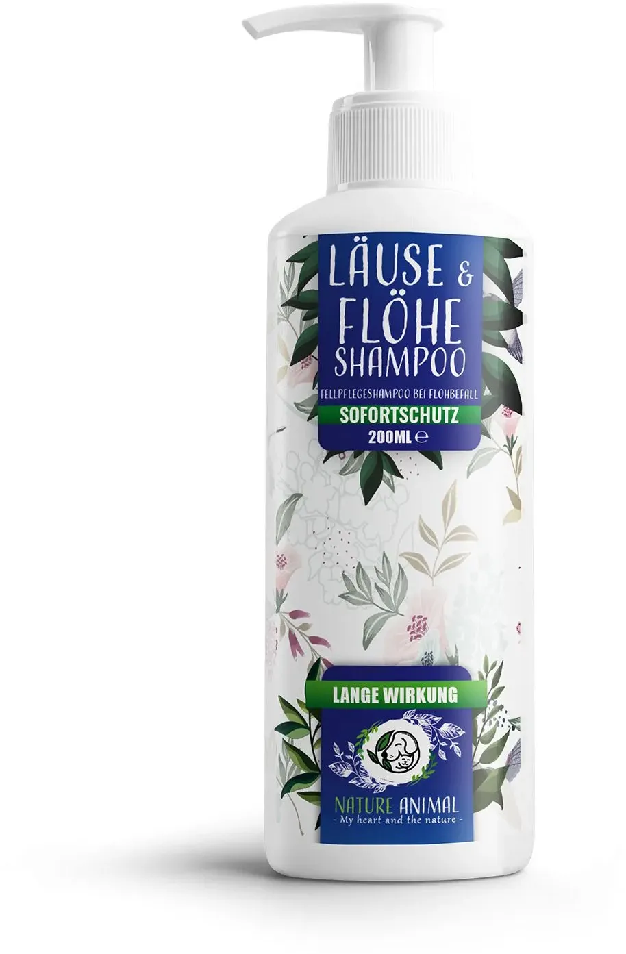 Nature Animal® | Läuse & Flöhe Shampoo für Hund und Katze 200 ml