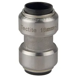 Edelstahl Steckfitting Tectite Schiebemuffe ohne Anschlag 18 mm DVGW
