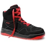 ELTEN Sicherheitsschnürstiefel Maverick Black-Red Mid Esd S3 Gr. 47