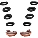 kwmobile 8x Ear Buds kompatibel mit Samsung Galaxy Buds Live - Size S und L - Silikon Ohrbügel Ohrstöpsel Zubehör - Bügel für In-Ear Kopfhörer - Schwarz