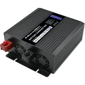 Qoltec intelligente professionelle Monolith-Ladegerät für LiFePO4-, AGM-, GEL- SLA-Batterien 50 A, 12 V)