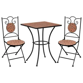 vidaXL Mosaik Set 3-tlg. terracotta