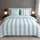Traumschlaf Los Angeles Gestreift Blau 200 x 220 cm + 2 x 80 x 80 cm