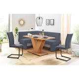 Home Affaire grau (dunkelgrau), B:182cm H:89cm T:142cm, Webstoff, (Zusammensetzung: 100% Polyester), Sitzbänke, Eckbank