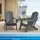 Vevor Adirondack-Stuhl 2er-Set 55 x 70 x 106 cm grau