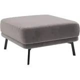 Schöner Wohnen Hocker Pearl Polyester 80 x 45 x 80 cm Grau