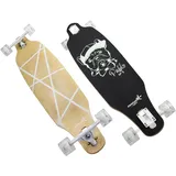 Muuwmi Longboard GLOW Pablo schwarz/grün