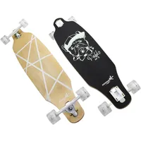 Muuwmi Longboard GLOW Pablo schwarz/grün