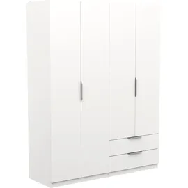 Demeyere Drehtürenschrank Ghost 157,3 x 203 x 51,1 cm Weiß