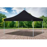 Faltpavillon Faltzelt Pavillon 4x4 Schwarz Gartenzelt Klappzelt Wasserdicht