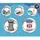BESTWAY Fast Set Aufstellpool ⌀ 396 x 84 cm Grau inkl. Filterpumpe