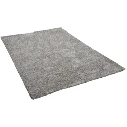 Teppich SANSIBAR "Munkmarsch Uni", grau, B:190cm H:20mm L:290cm, Polyester, Teppiche, meliert, 100% Polyester, besonders weich, Wohnzimmer, Schlafzimmer