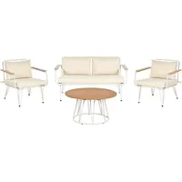 Beliani Lounge Set 4-tlg. Beige