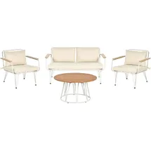 Beliani Lounge Set 4-tlg. Beige