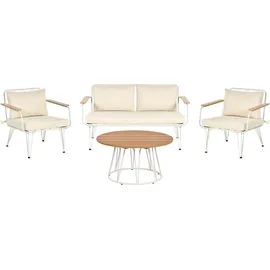 Beliani Lounge Set 4-tlg. Beige