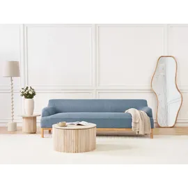 Beliani Sofa 3-Sitzer Sosjo Stoff Blau