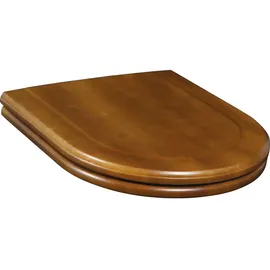 Villeroy & Boch WC-Sitz aus Holz für Stand-WC Hommage Scharniere Edelmessing