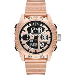 Armani Exchange Herrenuhr Kunststoff roségold Herren 