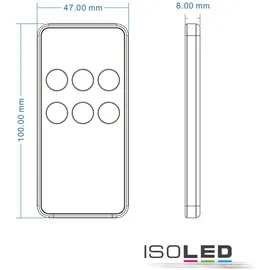 ISOLED Sys-Pro RGB+W 1 Zonen Fernbedienung Mini