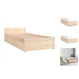 vidaXL Bett mit Schubladen 75x190 cm