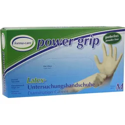 FORMA-care Latex power grip Handschuhe Gr.M 100 St Handschuhe