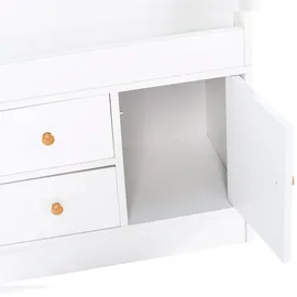 CLP Kinderregal Luray 4 Fächer Holz MDF Spanplatte weiß