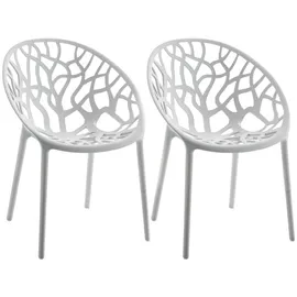 CLP Gartenstuhl Hope Sessel 59 x 59 x 80 cm grau 2 St.