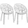CLP Gartenstuhl Hope Sessel 59 x 59 x 80 cm grau 2 St.