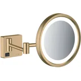 Hansgrohe AddStoris Kosmetikspiegel, mit LED Leuchte, Brushed bronze