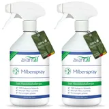 avantal® Milbenspray für Matratzen 500ml – geruchloses Anti Milben Spray für Allergiker – langfristig und effektiv Hausstaubmilben bekämpfen (2)