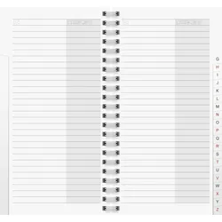 Brunnen Telefonregister-Ersatzeinlage 10x19cm