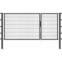 GAH Alberts Alberts Flexo Stabgitter-Doppeltor anthrazit BxH: 300 x 140 cm