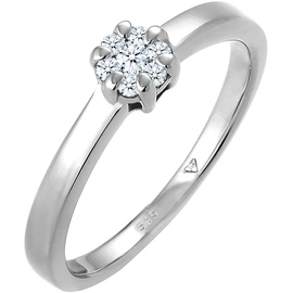 Elli DIAMONDS Verlobung Diamant 0.12 ct. Luxuriös 585 Weißgold Ringe Damen