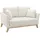 miliboo Couch Stoff 2-Sitzer Weiß